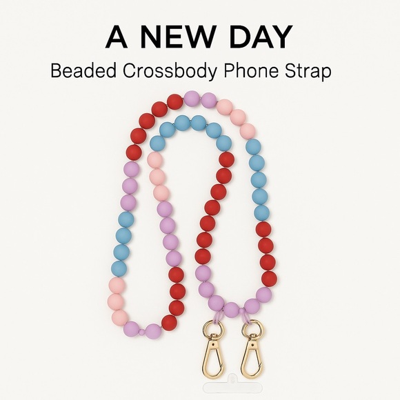Handbags - A New Day Beaded Crossbody Phone Strap with Attachment